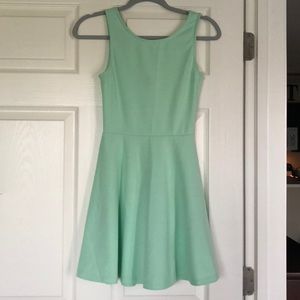 Mint Skater Dress with Cutout